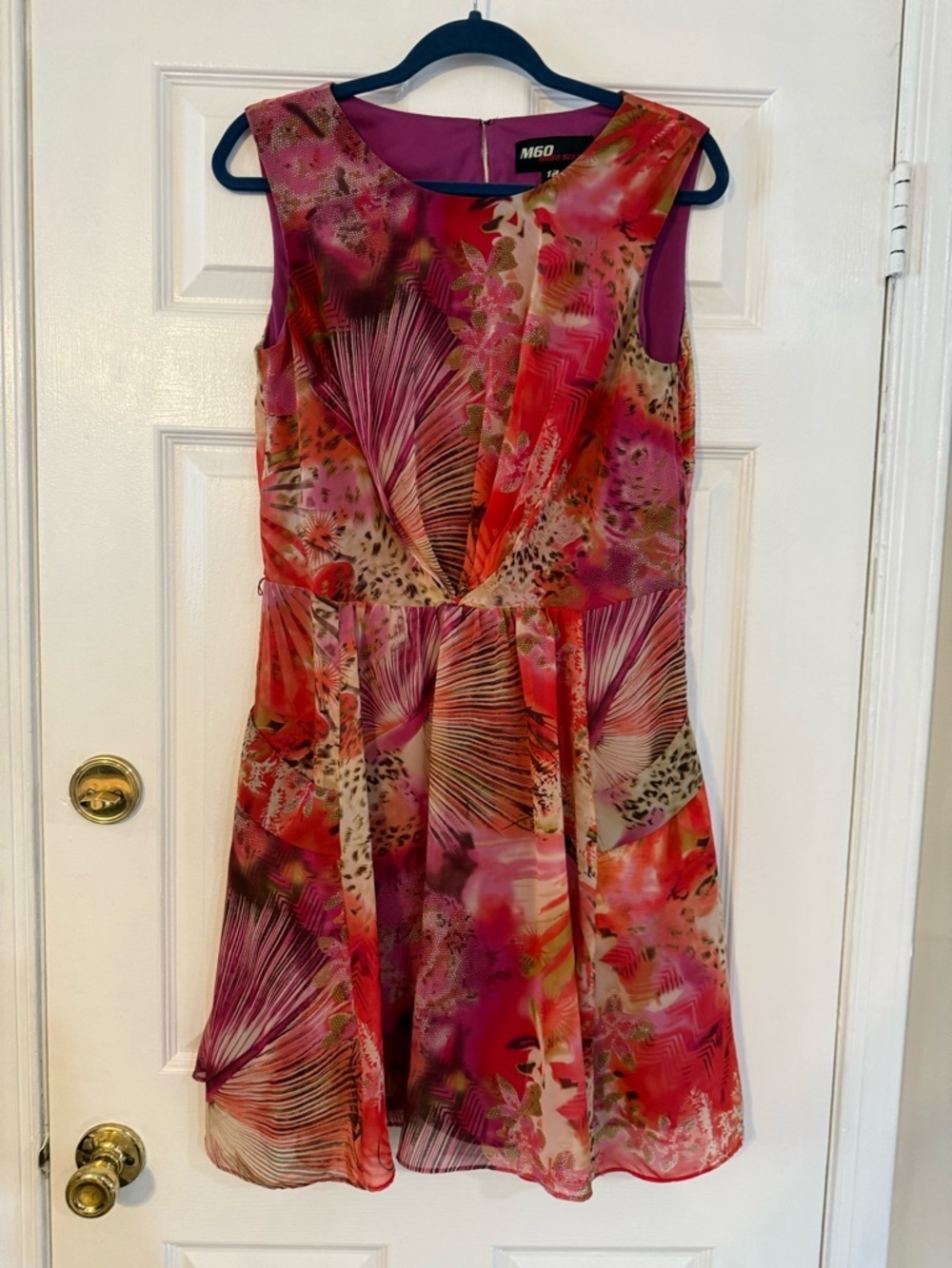 Miss Sixty Multicolor Floral & Abstract Fit-and-Flare Mini Dress